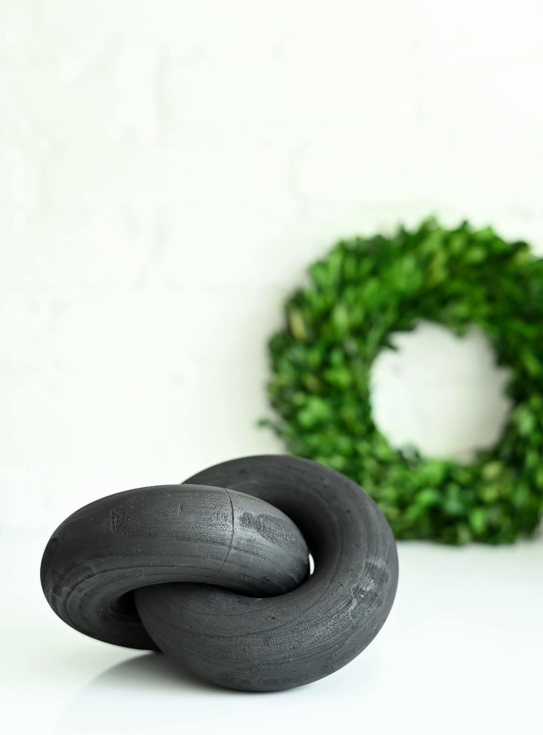 Wood Knot and Black Wood Knot Decor / Natural