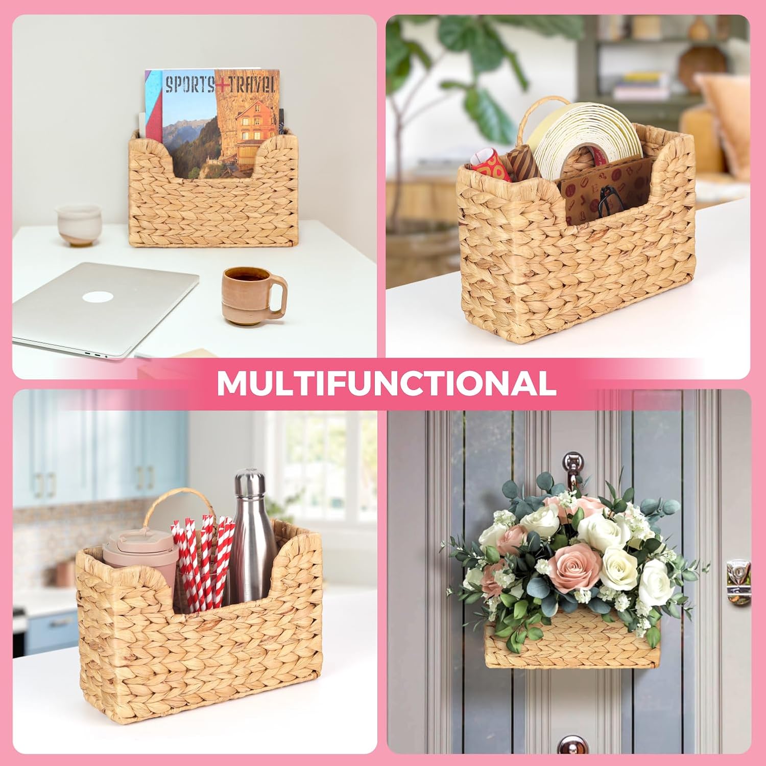 Books & / Natural Hanging Organizer for Mail / Model 1 - Natural Color