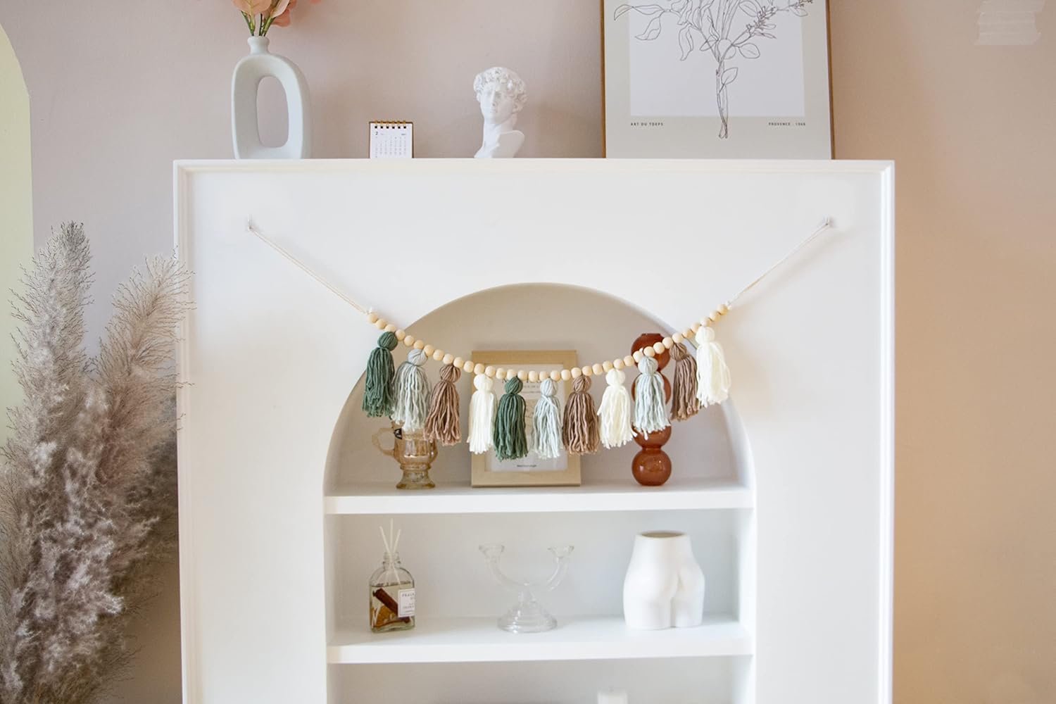 Boho Tassel Garland / 36 Inch / Green