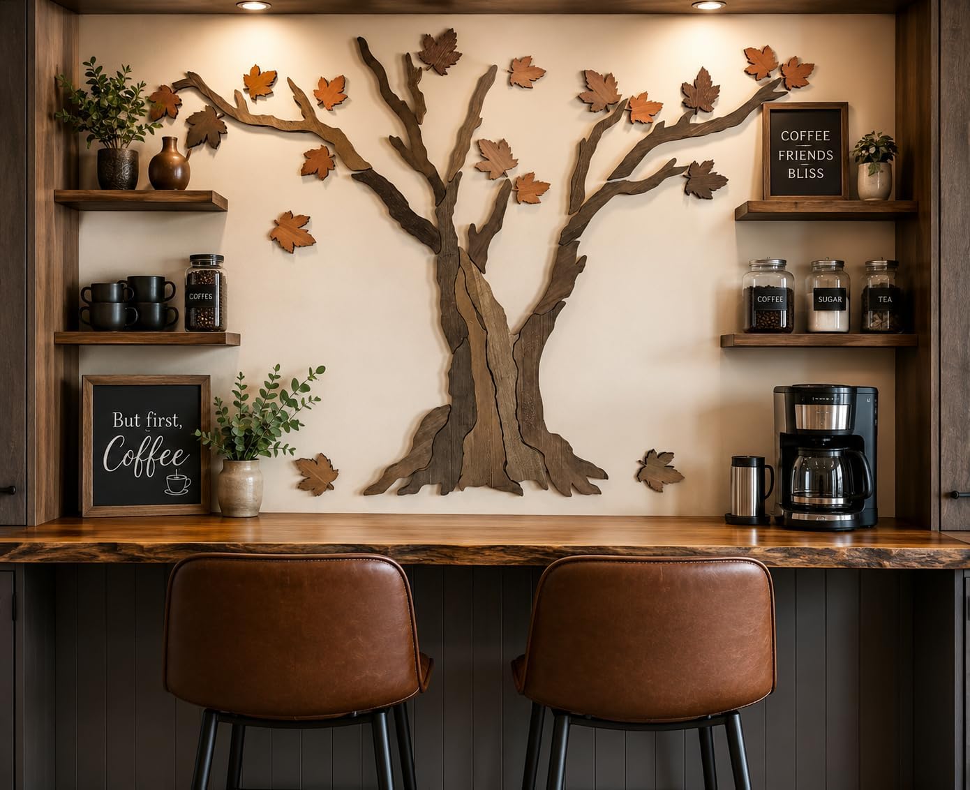 Large Rustic Tree Sculpture / 59 x 39