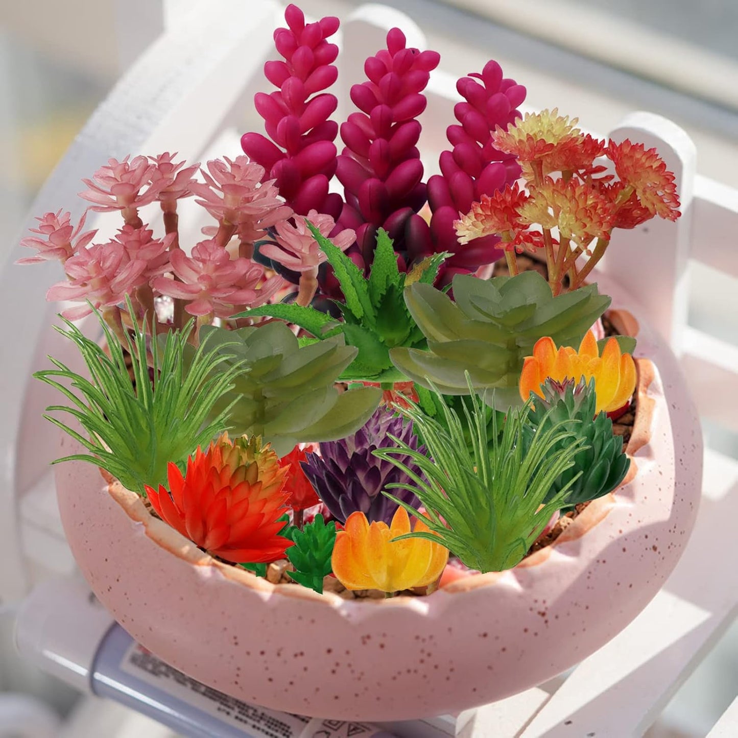 Mini Artificial Succulents for DIY Crafting Home Terrarium Floral / Colorful Succulents / Set of 22