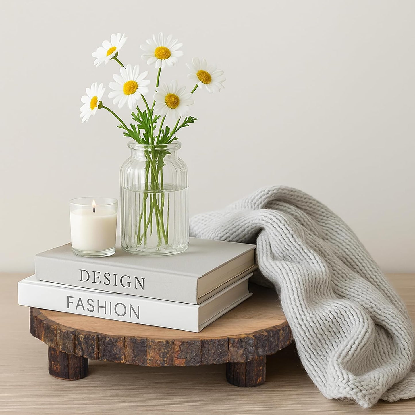 Mango Wood Pedestal Stand
