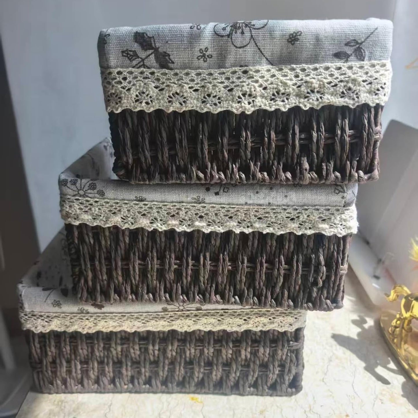 Wicker Woven Baskets / Coffee