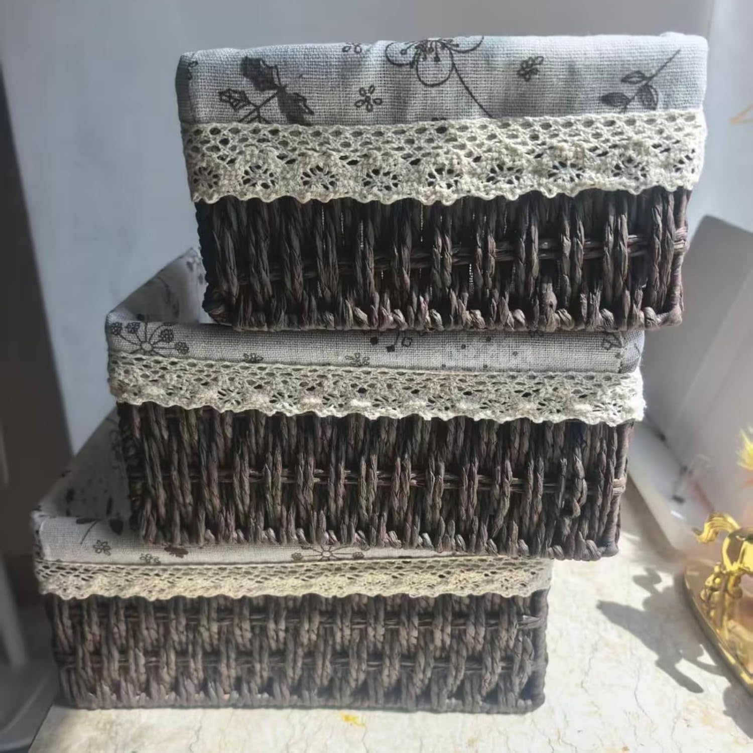 Wicker Woven Baskets / Coffee