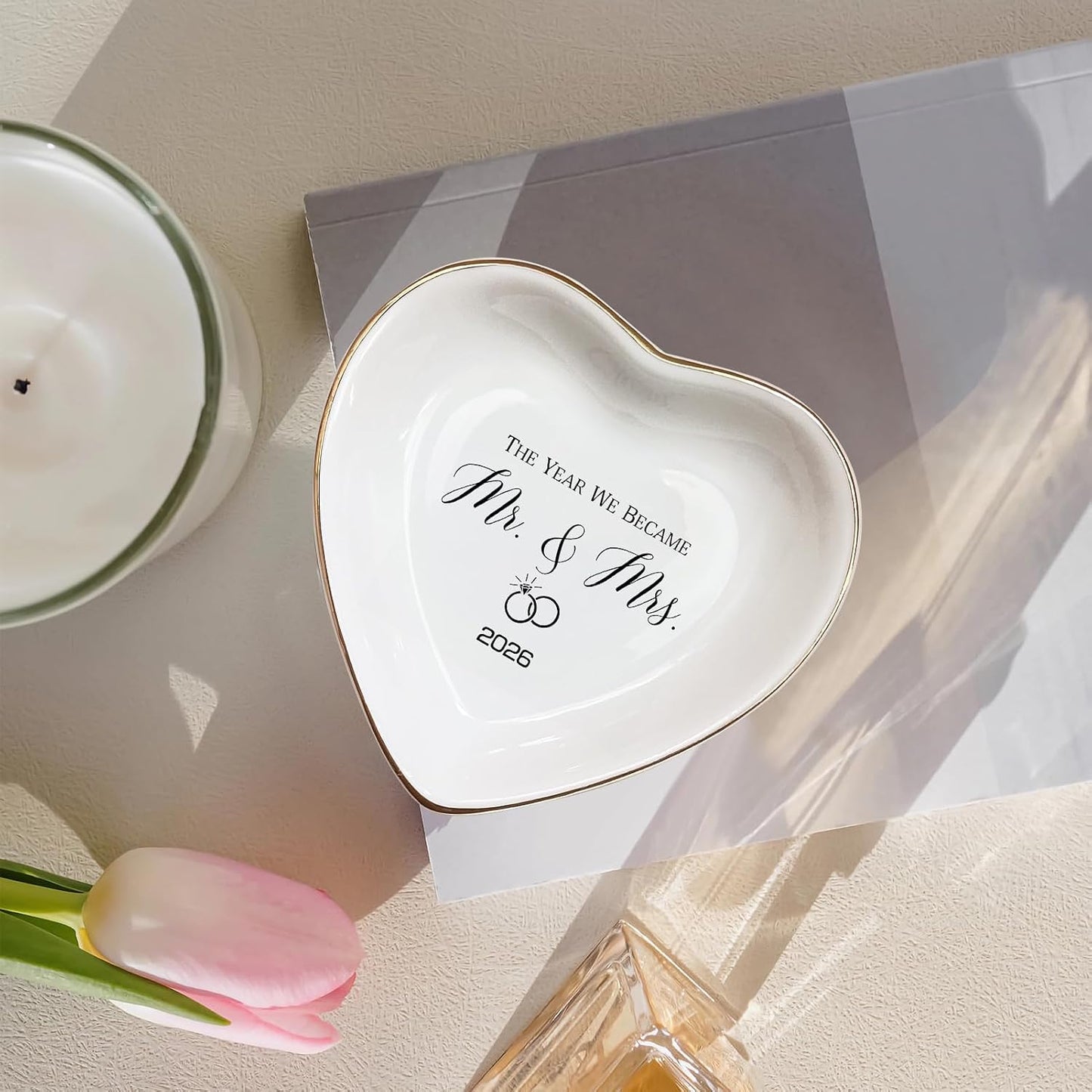 Ceramic Ring Dish / The Year We Became Mr & Mrs 2026