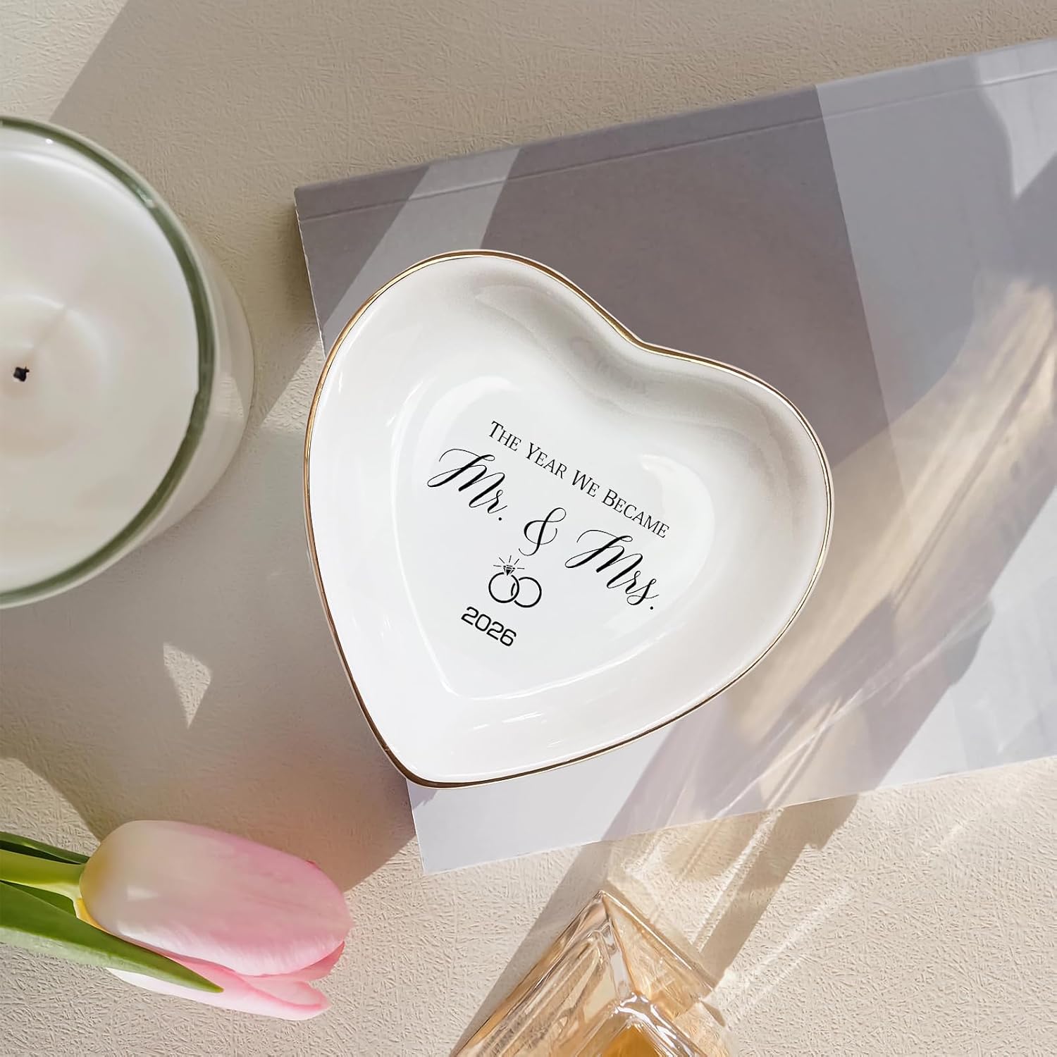 Ceramic Ring Dish / The Year We Became Mr & Mrs 2026