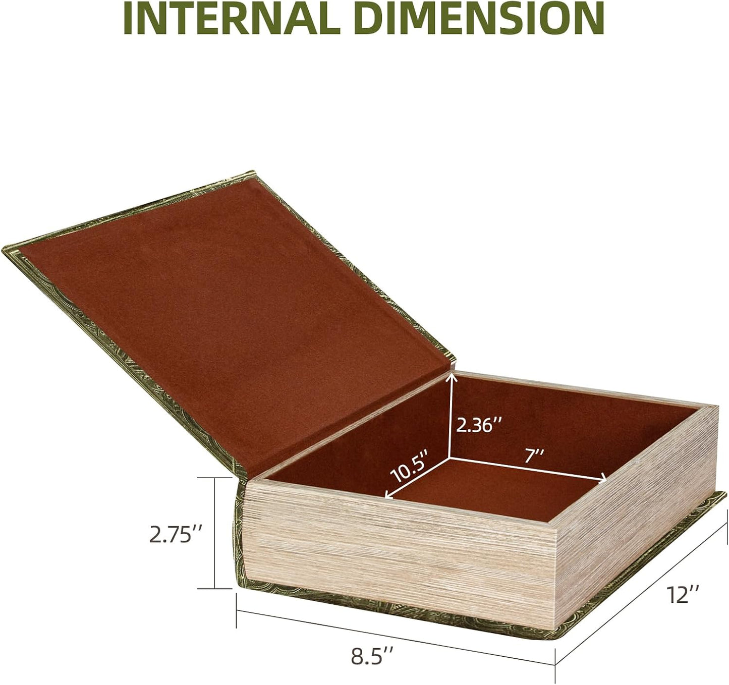 Decorative Book Box / Green