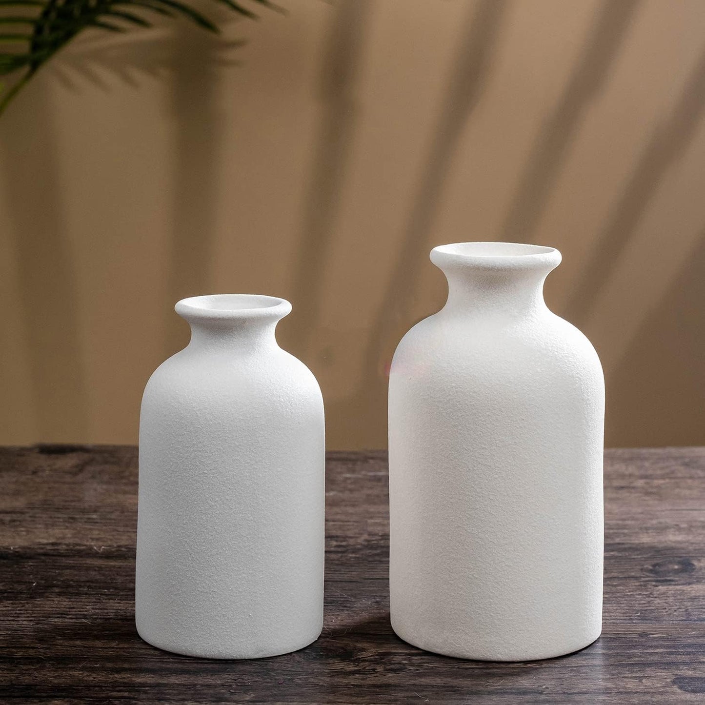Hirdbrote Small Ceramic Vases for Decor / Milk White