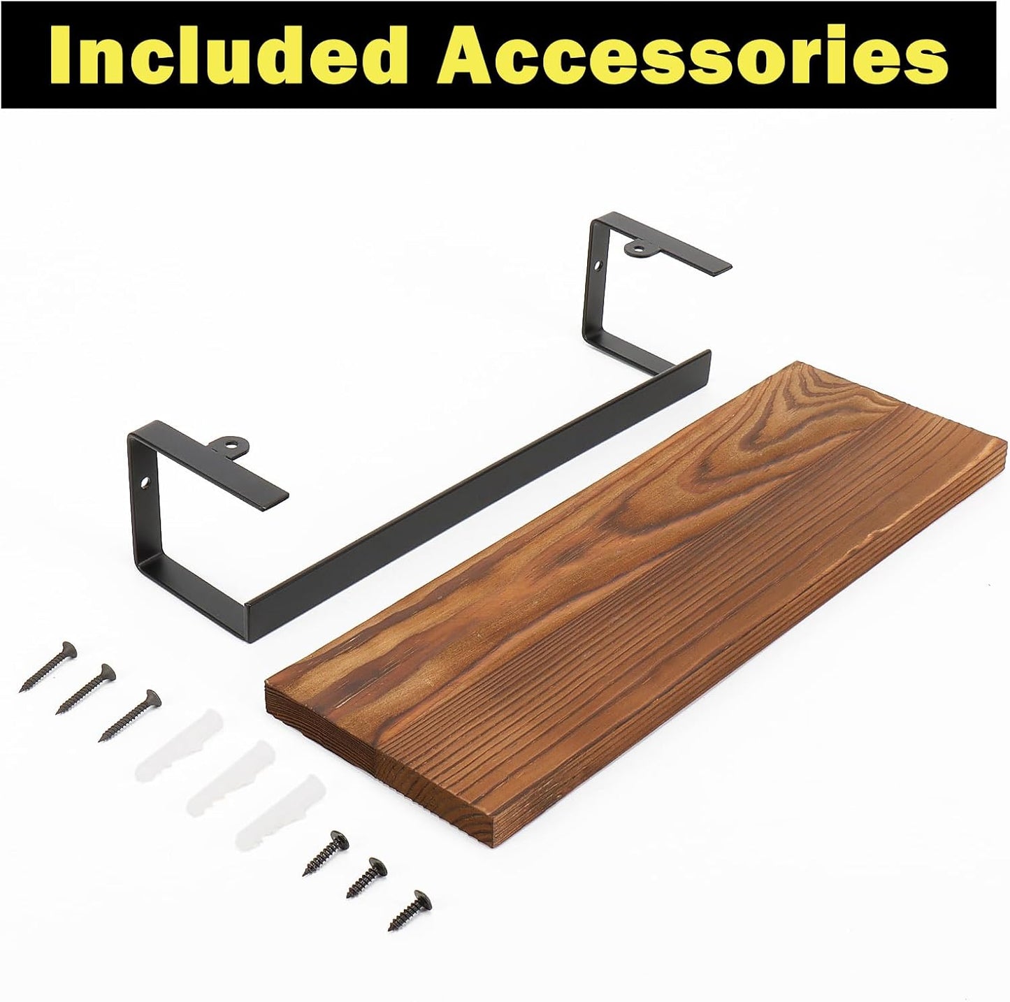 Hand Towel Holder/Towel Ring with Wooden Shelf, Hand Towel Rack, Hand Towel Hanger for Bathroom, Bath Accessories Wall