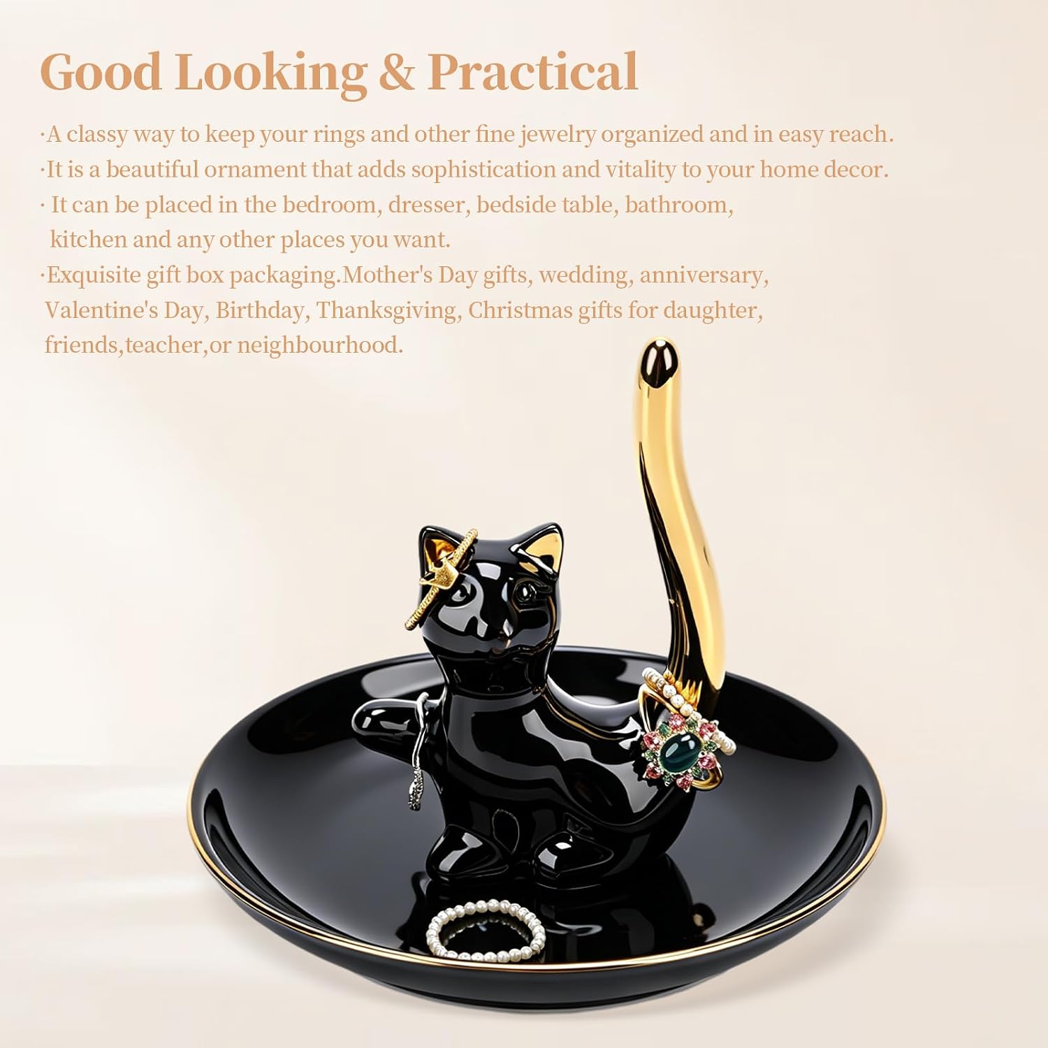 Kitchen Ring Holder / Jewelry Organizer for Rings and Necklace