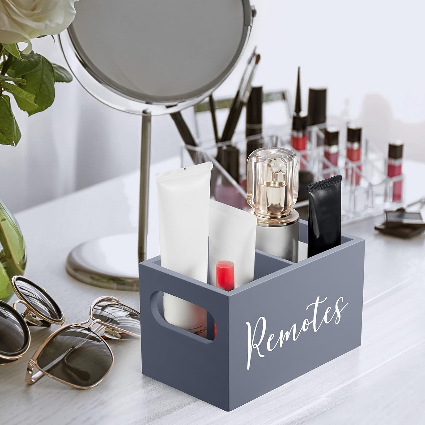 Remote Control Holder / Gray / 2 Slots
