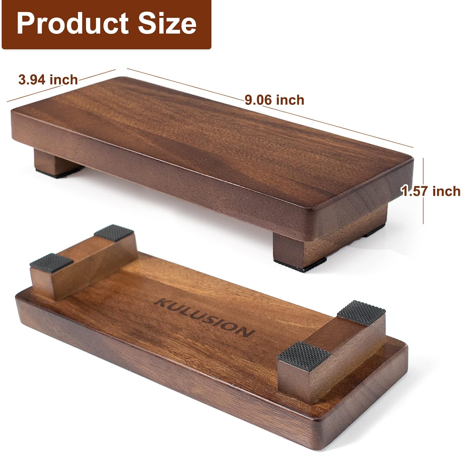 Walnut Wood Pedestal Stand
