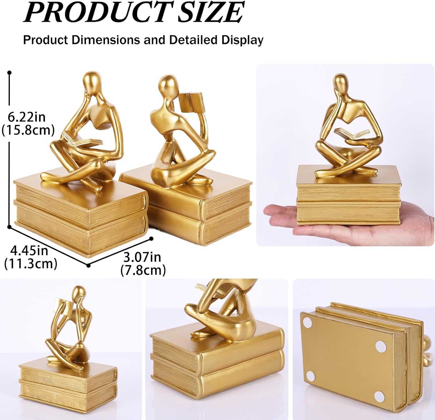 Unique Book Stopper / Gold