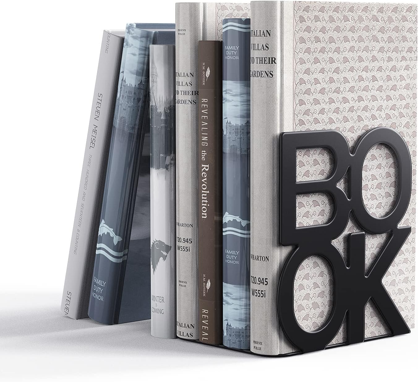Book Ends / Bookend are Used for Books / Black / 2 Pair