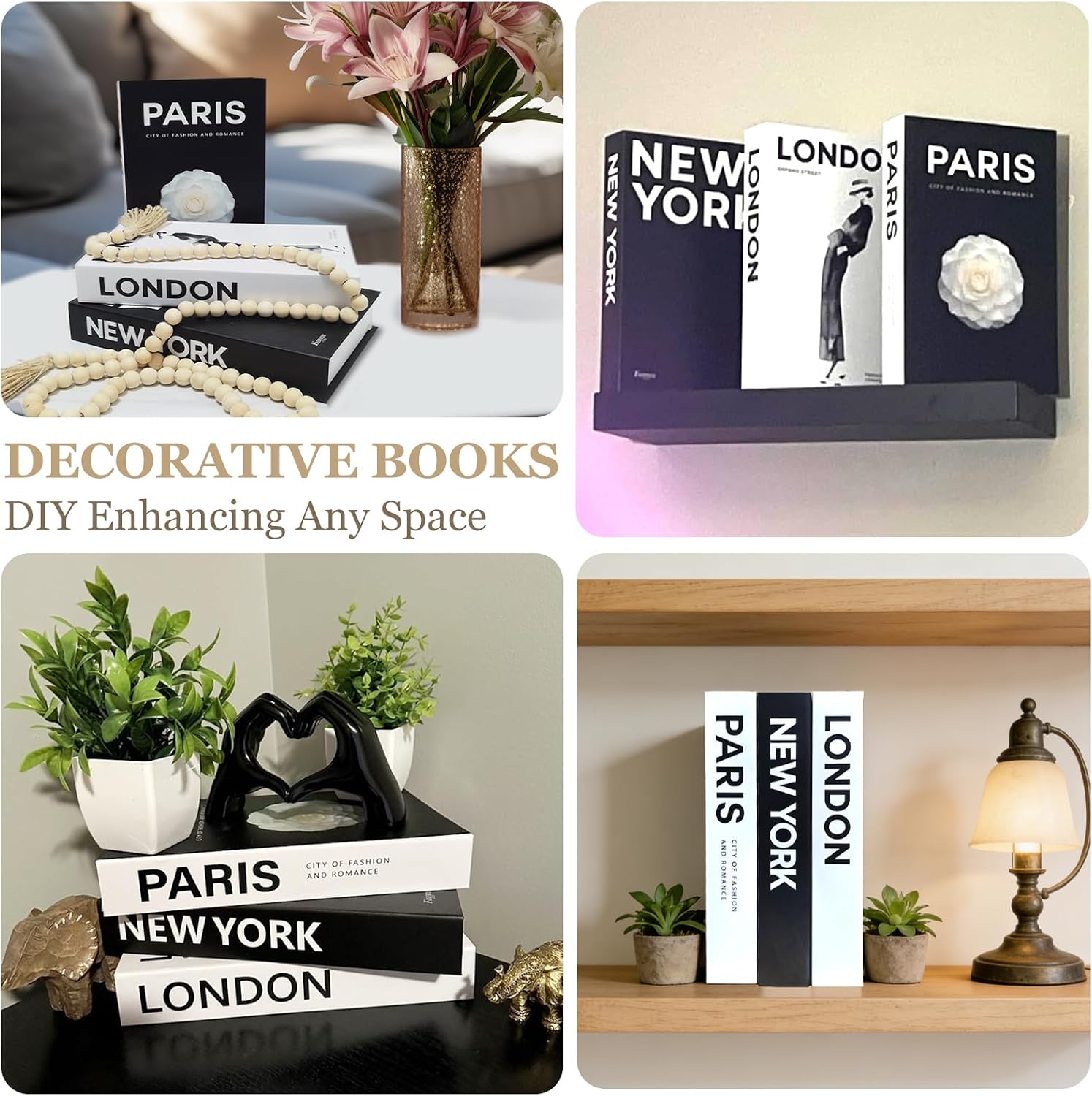 Faux Decorative Books / Set of 3