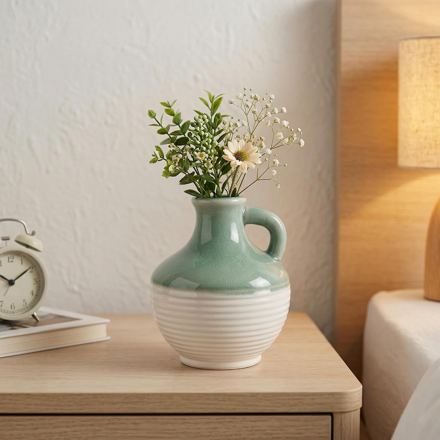 Small Ceramic Vase / 6 Inch / Mist Green