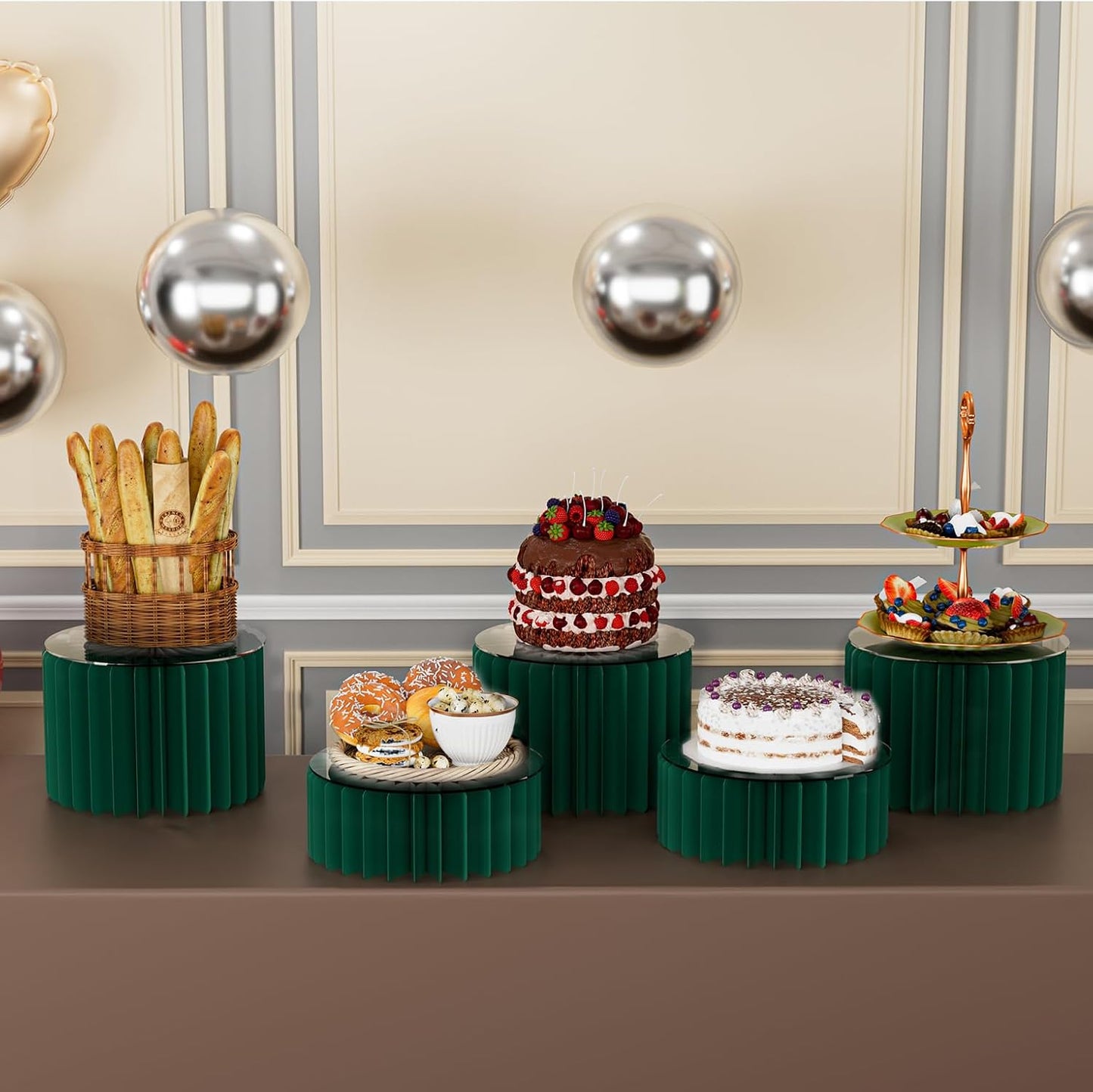 Dessert Table Display Set / Green* / Set of 4