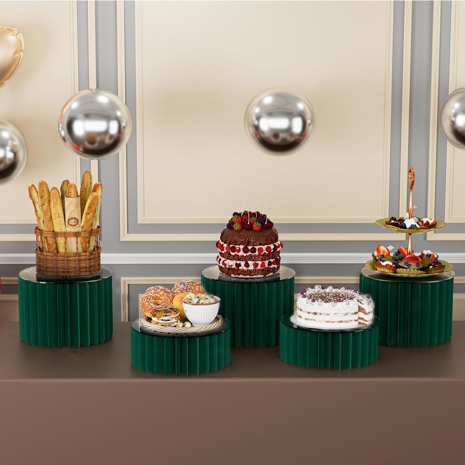 Dessert Table Display Set / Green* / Set of 4