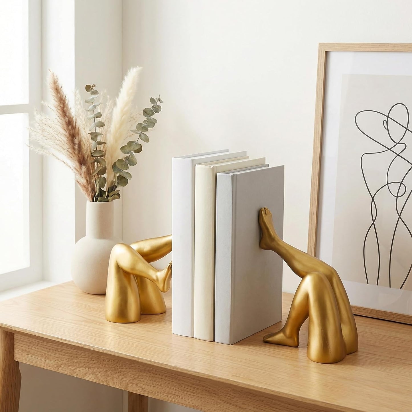 Resin Book / Decorative Book Ends / Gold
