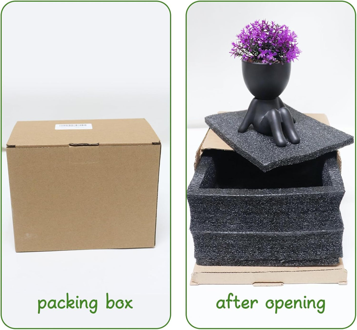 Fake Plants Mini Artificial Greenery Potted Plant / Black-g