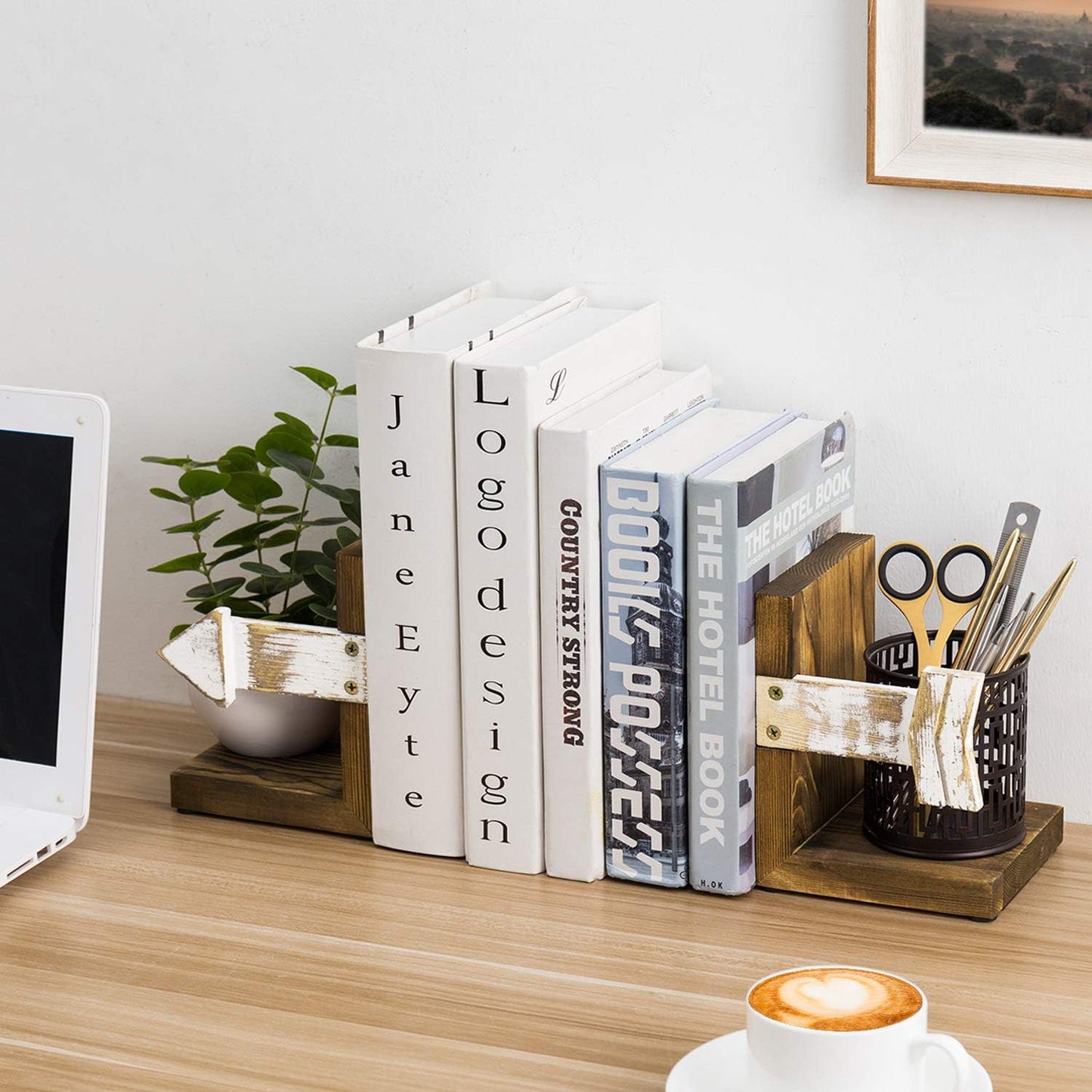 Farmhouse Bookends / Rustic Book Ends Kitchen