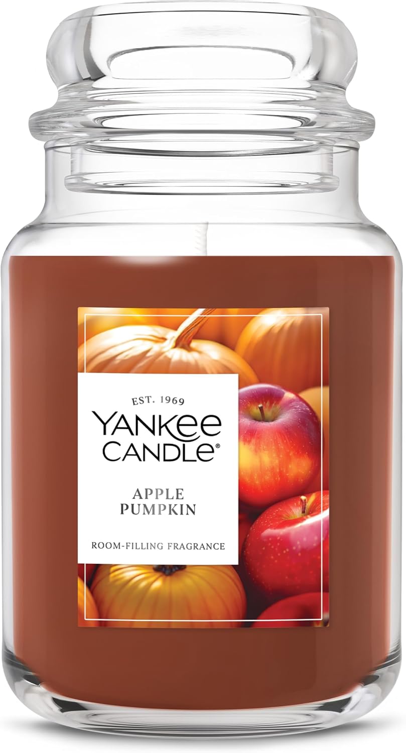 Yankee Candle Apple Pumpkin Scented Candle, 22oz Large Jar