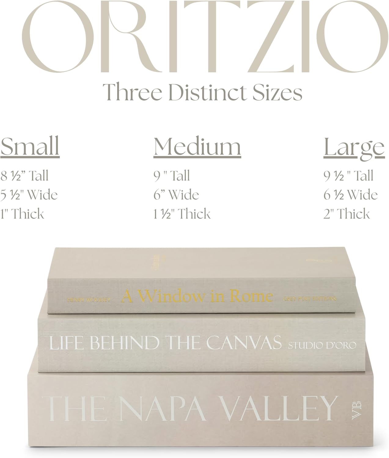 9 Faux Books / Neutral
