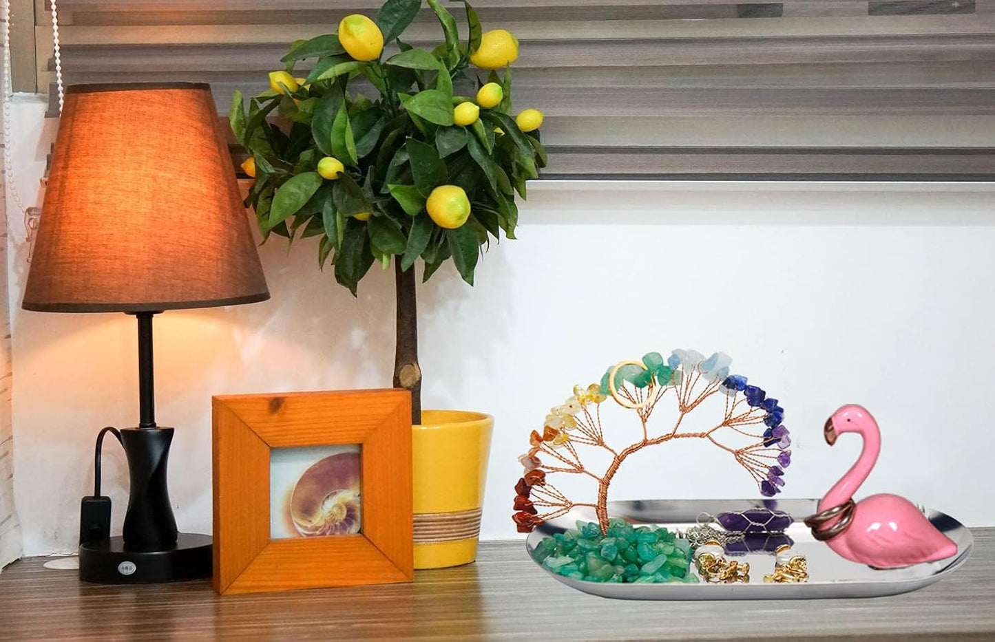 Ring Holder for Jewelry / Flamingo / Blue