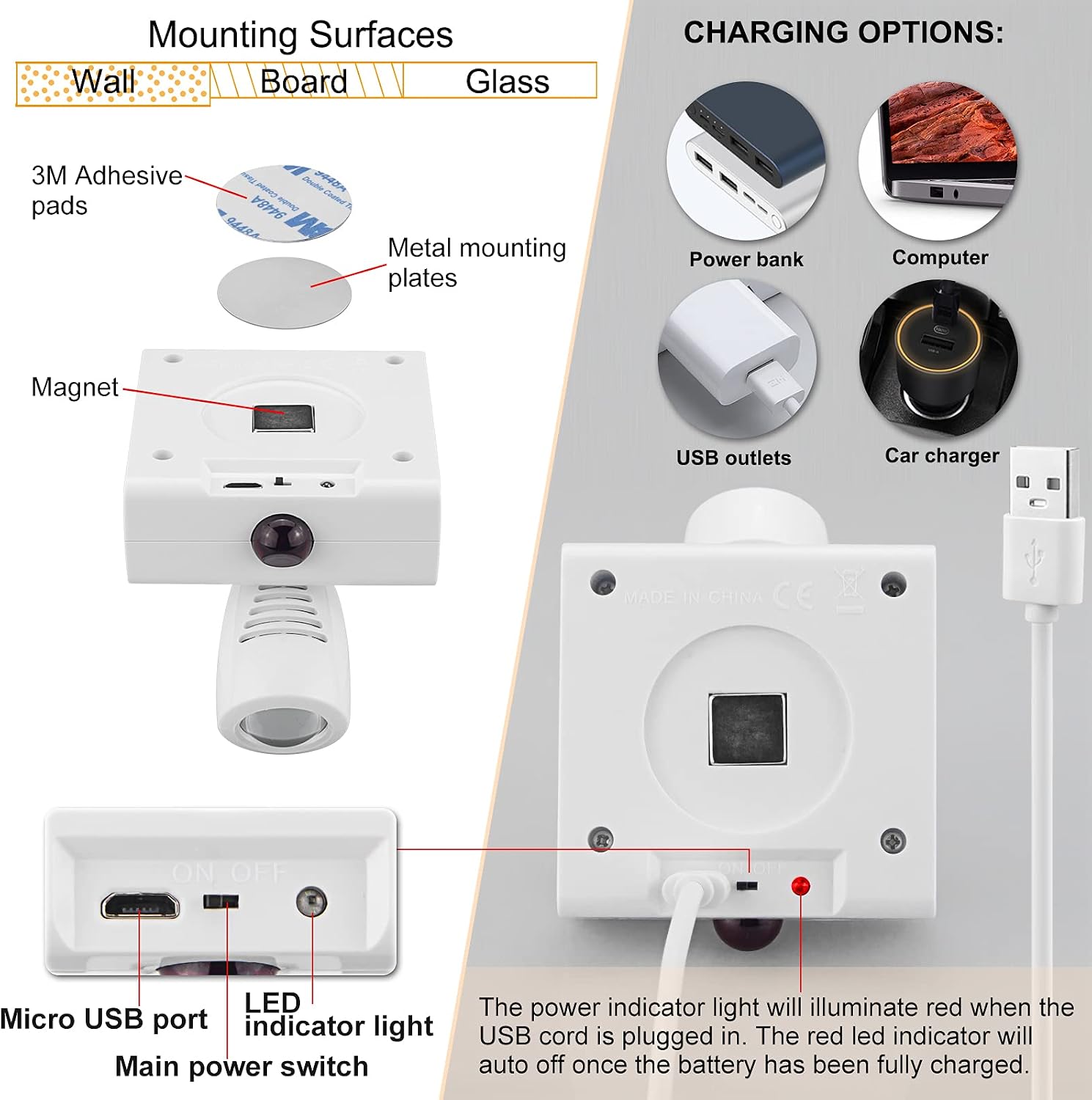 Wireless LED Spotlight, Wall Picture Lights,12 Colors Changing Accent Artwork Lighting, Picture Light for Paintings