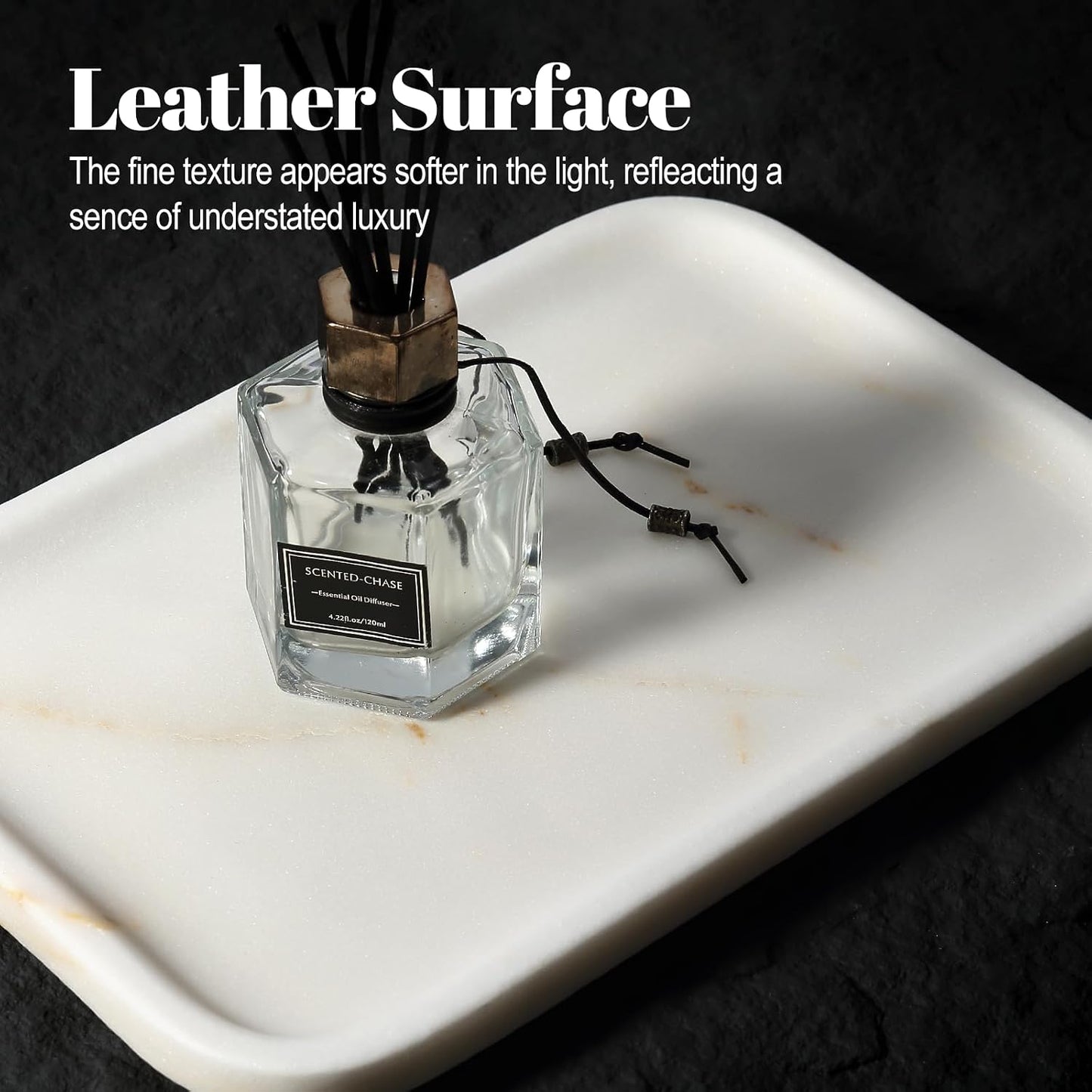 Marble Tray / Golden Calacatta / Natural / 12 x 8