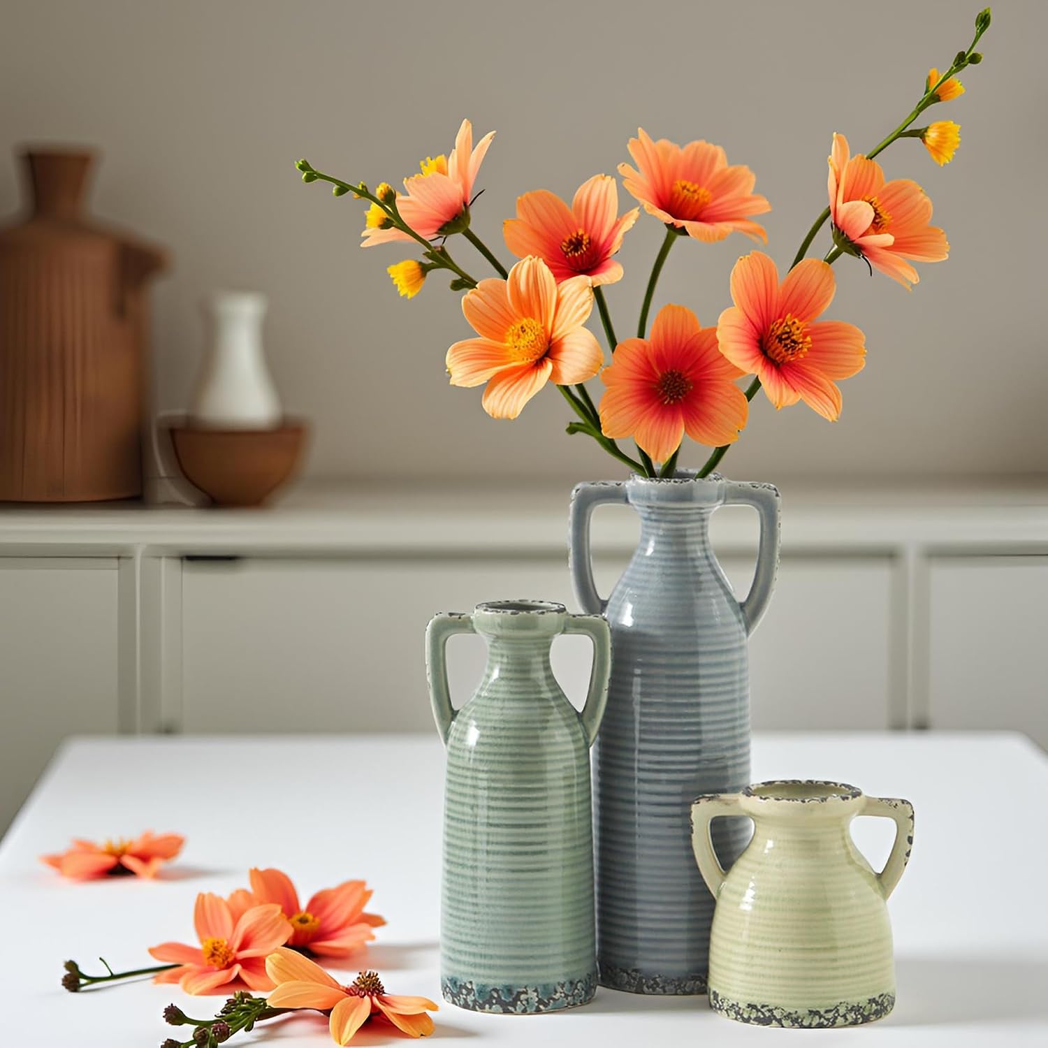 Farmhouse Vase Set for Modern Decoration / Set of 105
