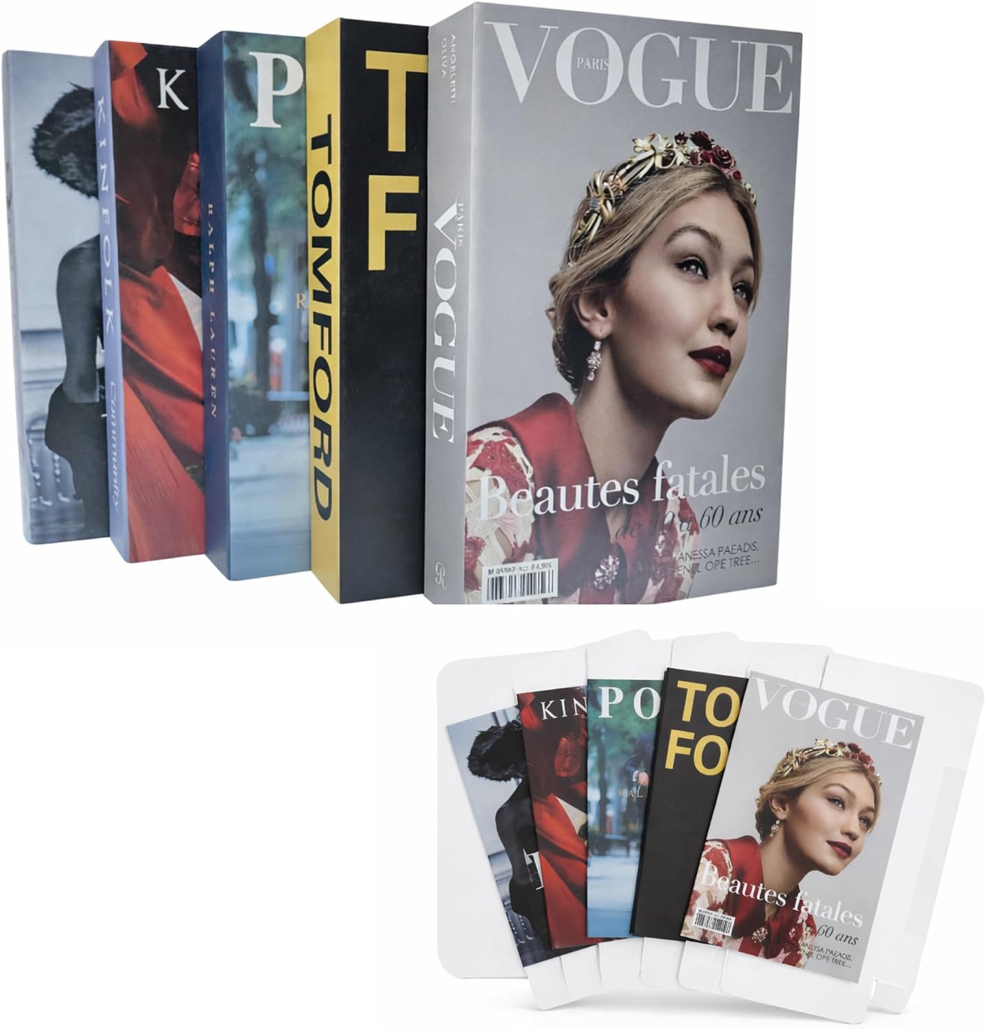 Decorative Faux Books / Iconic Edition / Set of 5