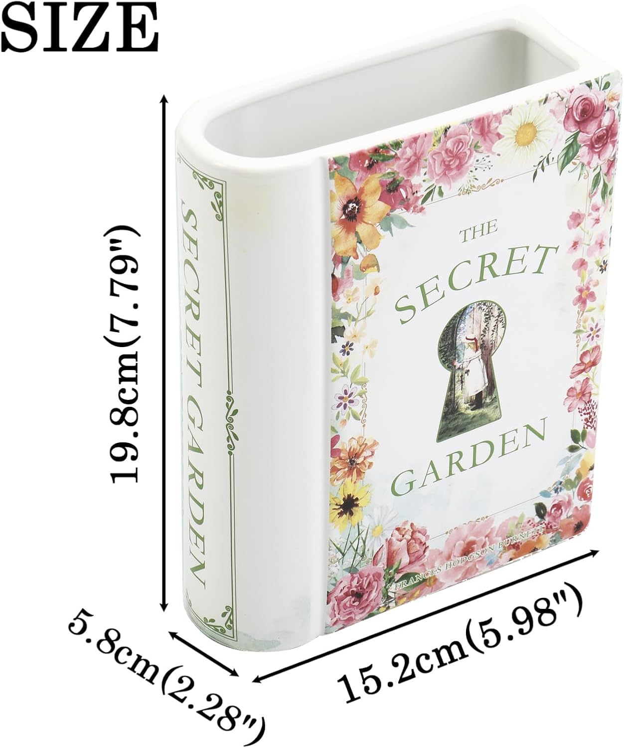 Ceramic Book Vase / Secret Garden / Ceramic-8