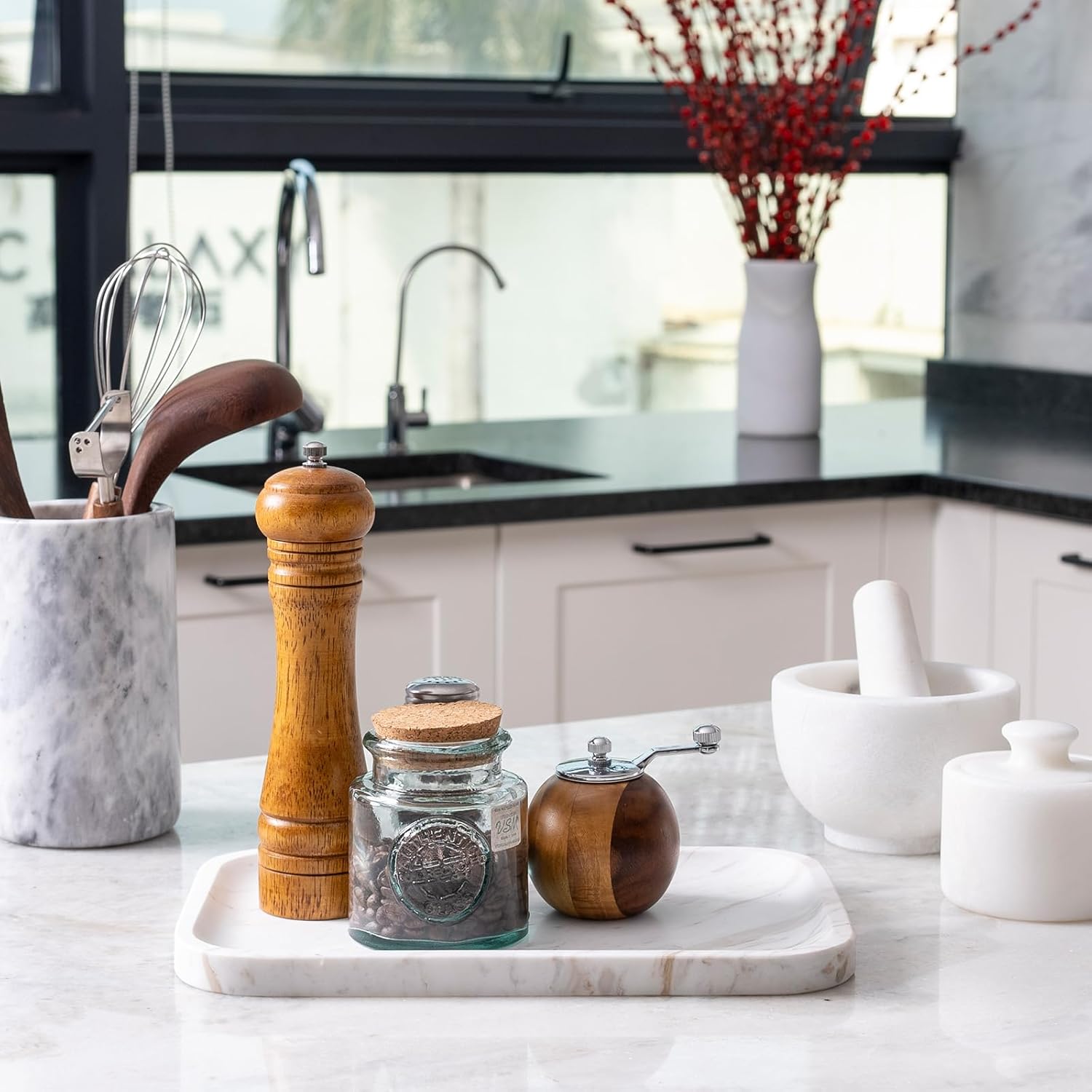 Marble Vanity Tray / Greece-white
