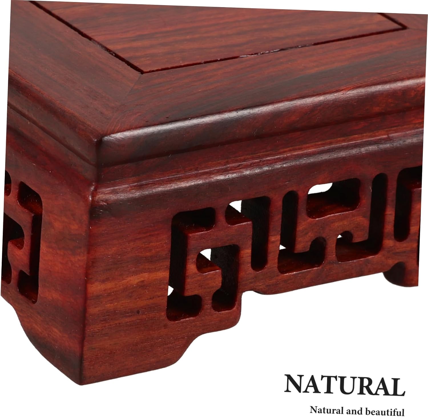 Wood Base Display Stand for Teapot / Brownx4pcs / 8.00 x 8.00 x 3.50 / Cmx4pcs / Set of 4