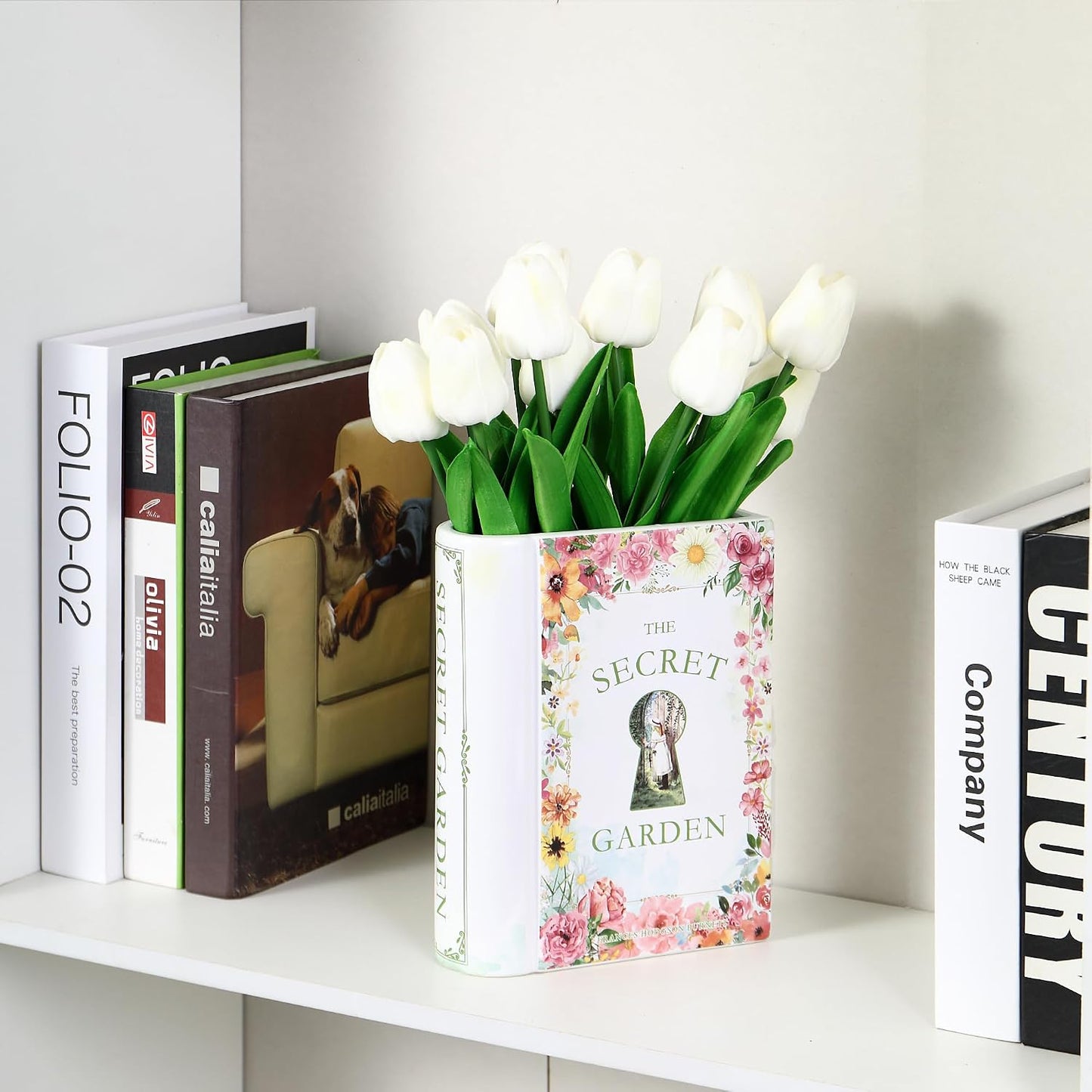 Ceramic Book Vase / Secret Garden / Ceramic-8