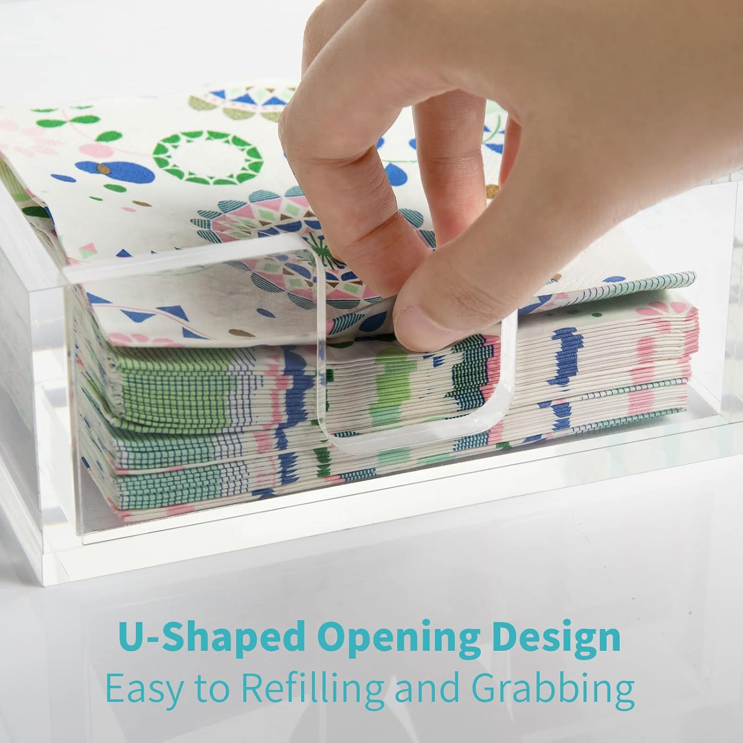 Acrylic Napkin Holder / Clear / 9 x 5.5