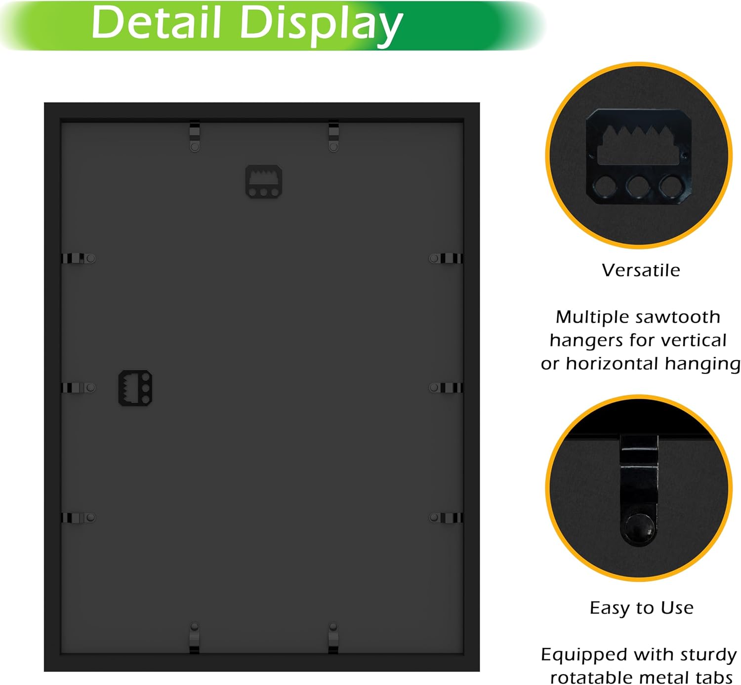 FrameWorks 12” x 16” Black Wooden Shadow Box Frame – Display Case with Soft Felt Back, Memory Box with Tempered Glass