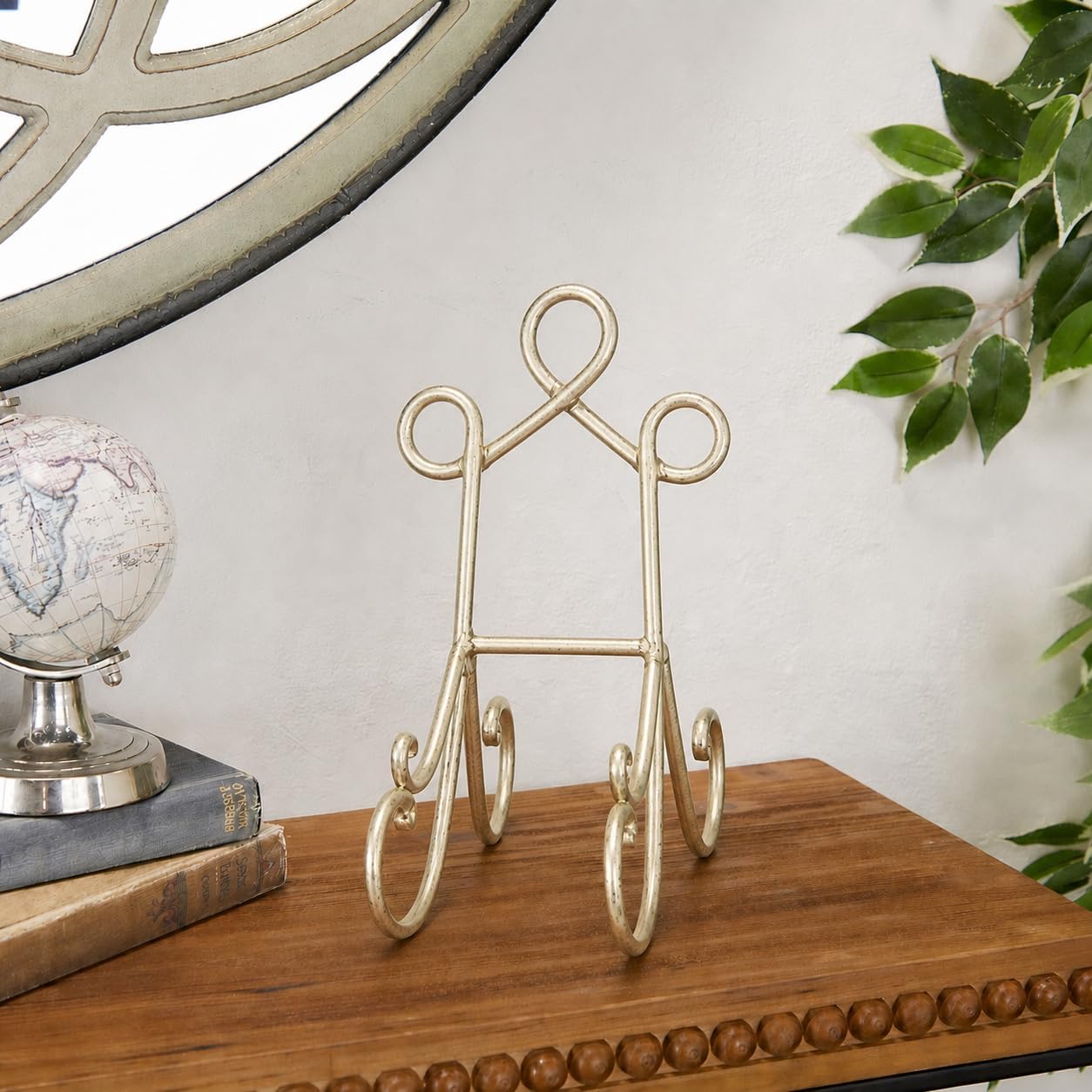 Display Stand / Metal Display Easel Scroll Tabletop Easel / Brass / 5 x 8 x 9