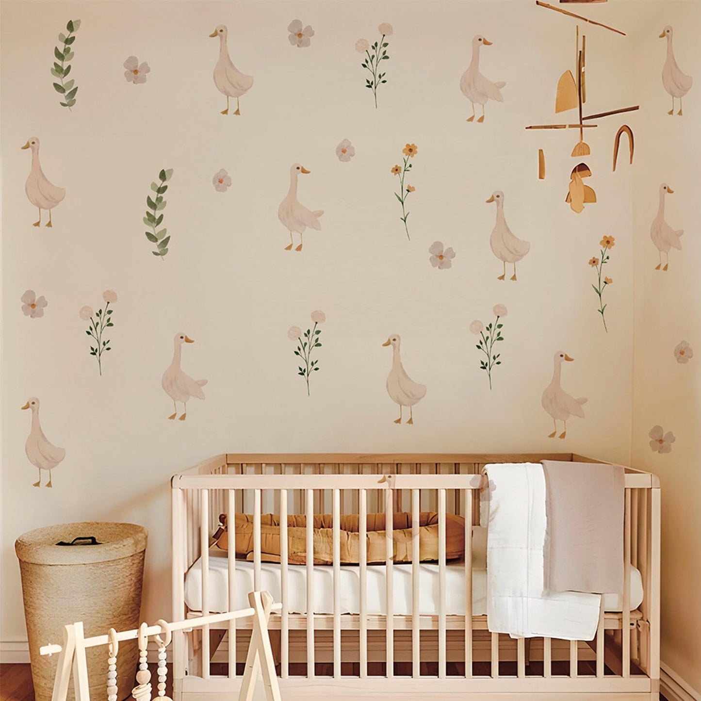 Geese Flora Set of Wall Stickers