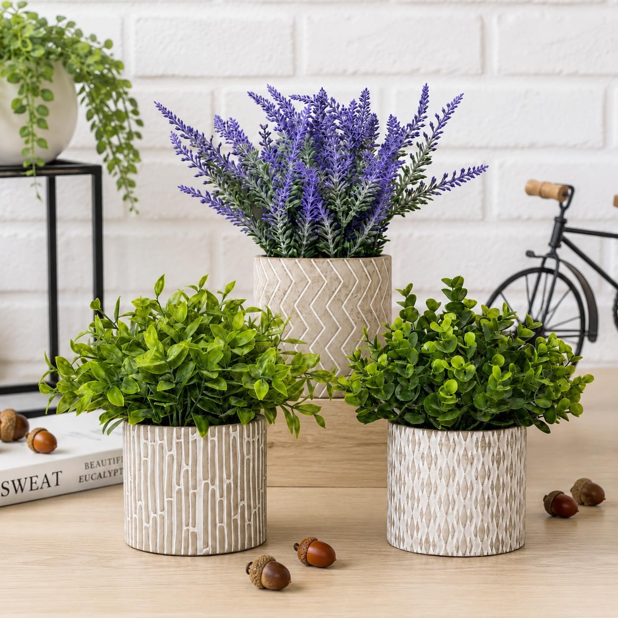 Artificial Potted Plants / Set of 3