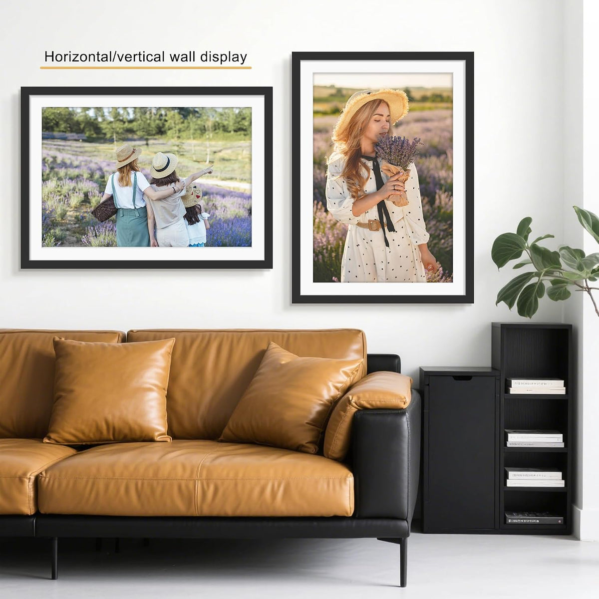 24x34 Picture Frame Set of 7, Black Poster Frames for Wall | Fits 20x30 Photos With Mat or 24x34 Posters Without Mat