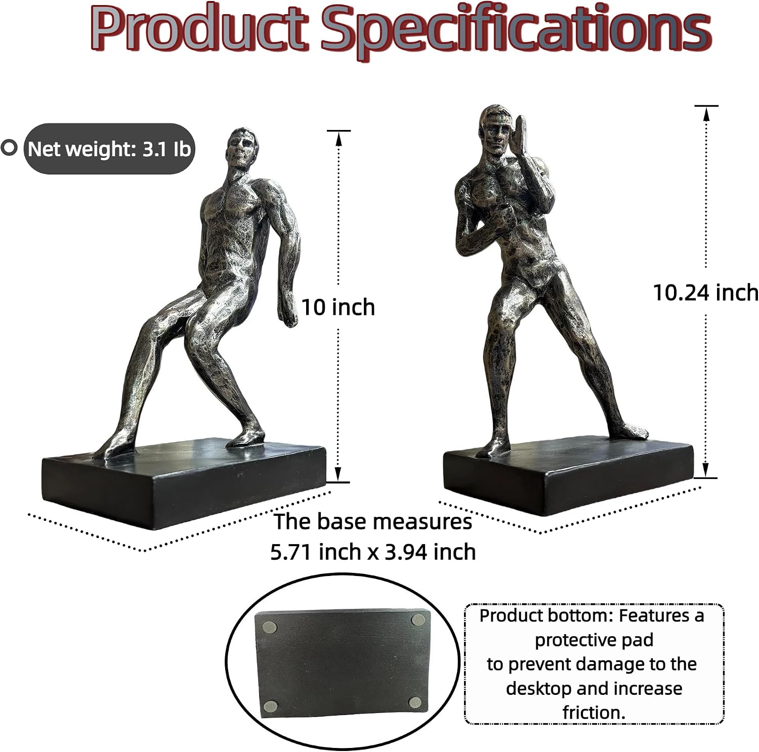 Modern Figure Bookends / Abstract Figure-imitation Copper