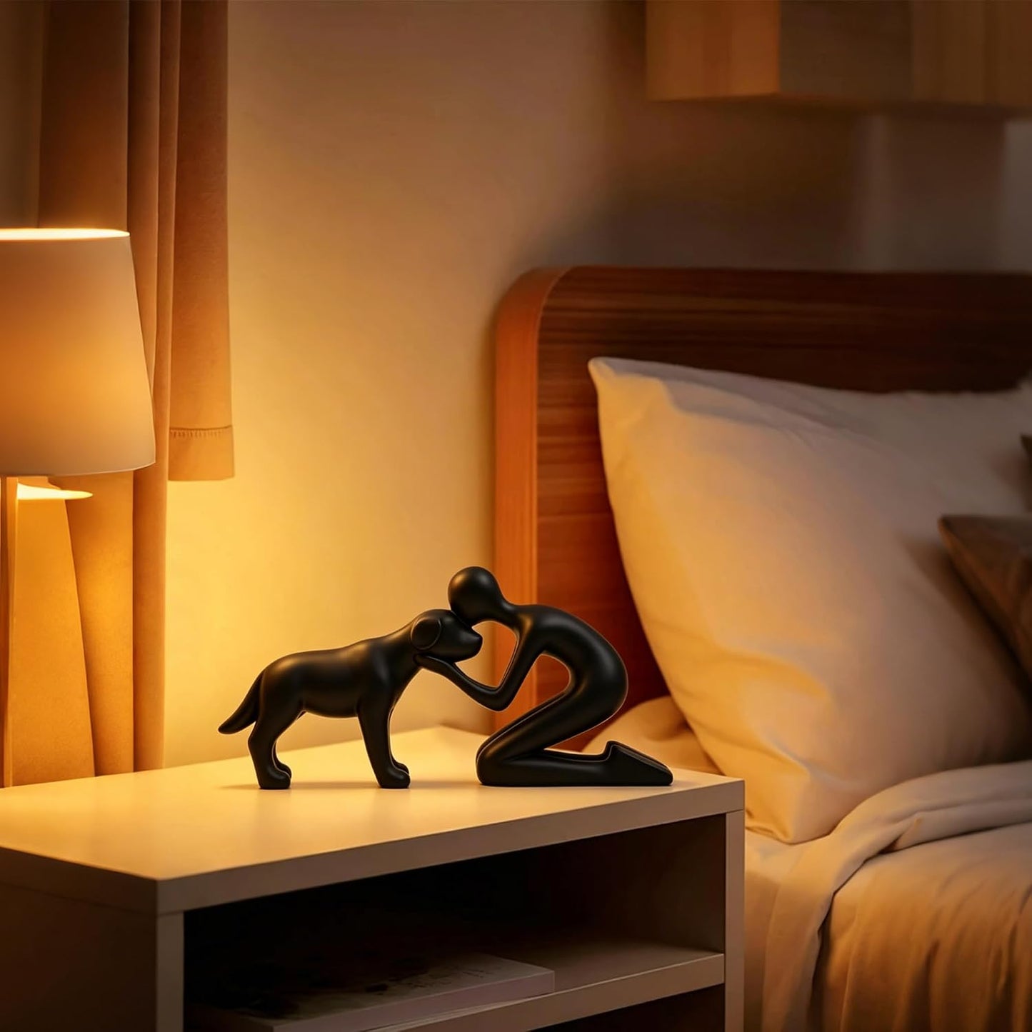 Pet Statues Decorations / Black