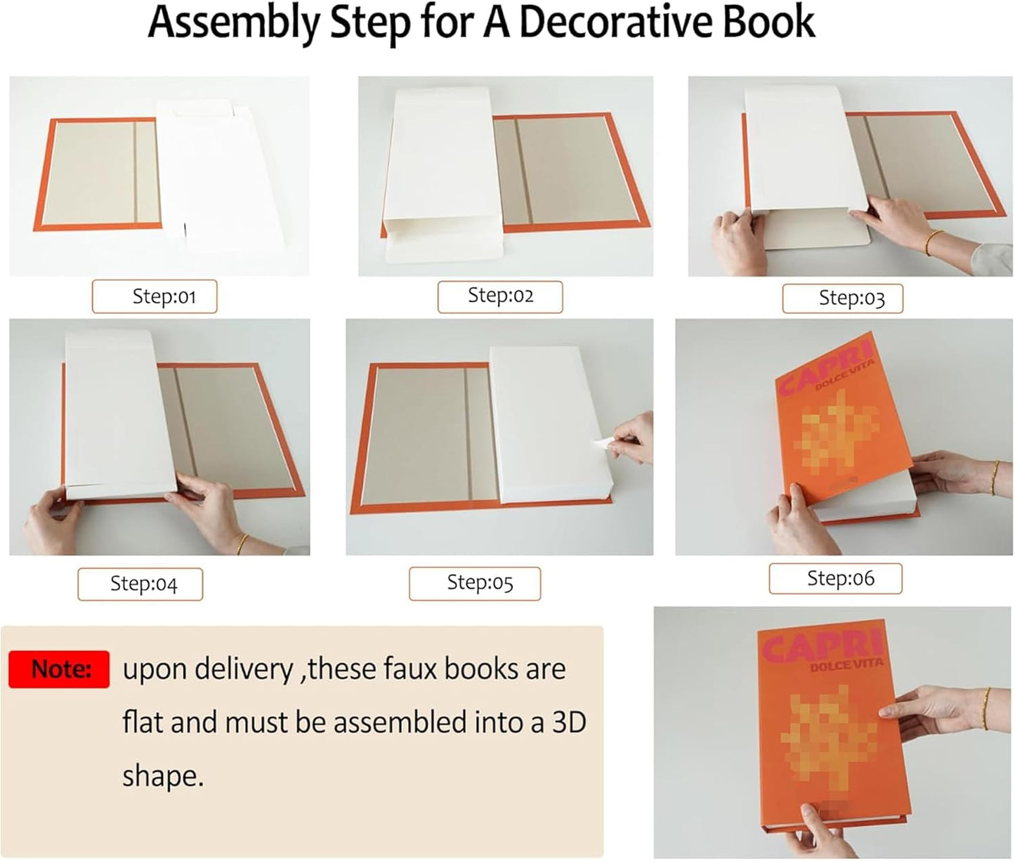 Modern and Fashionable Minimalist Decoration Books / Set of 3