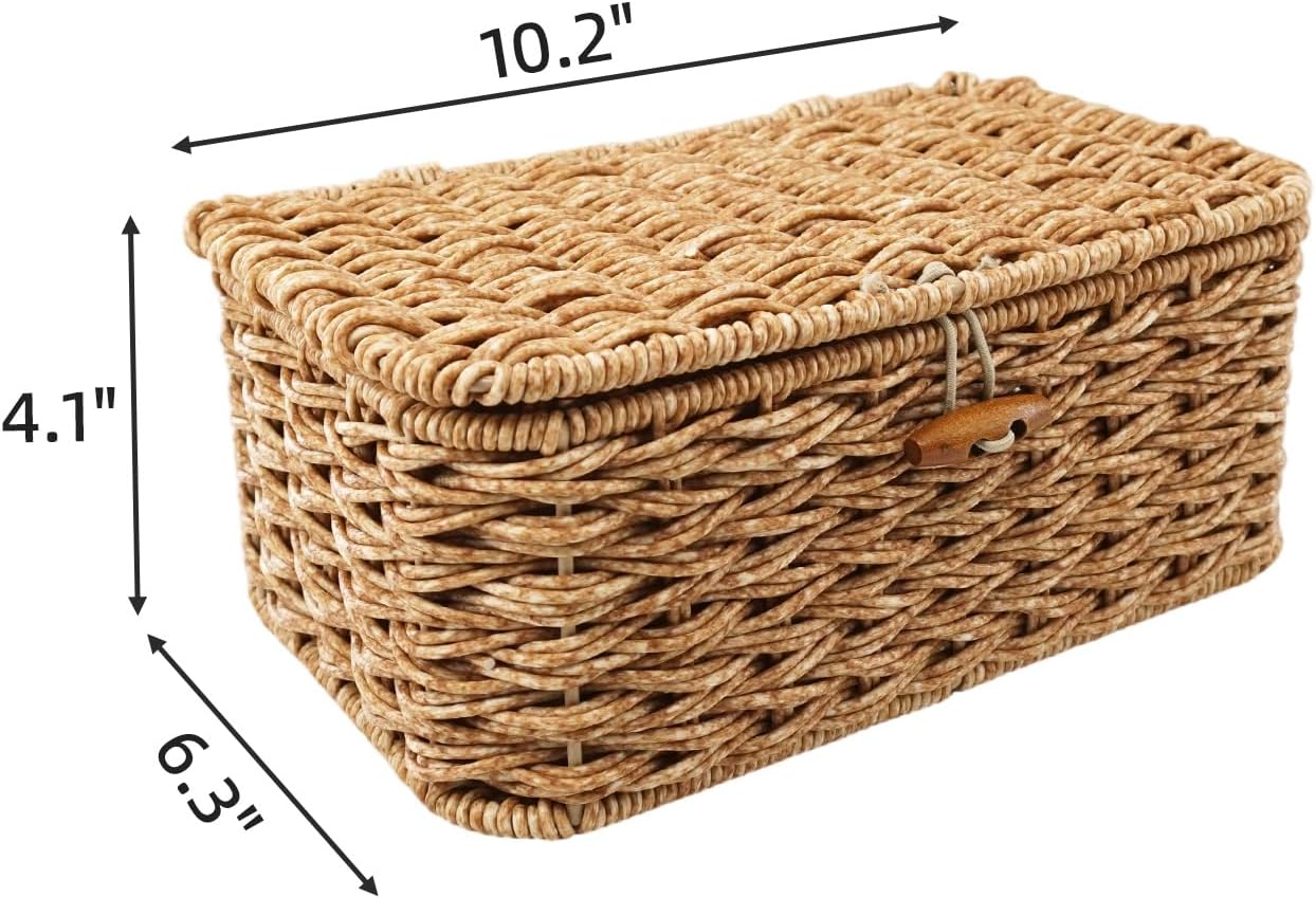YRMT Storage Basket / 10.2 x 6.3 x 4.1 / Rattan