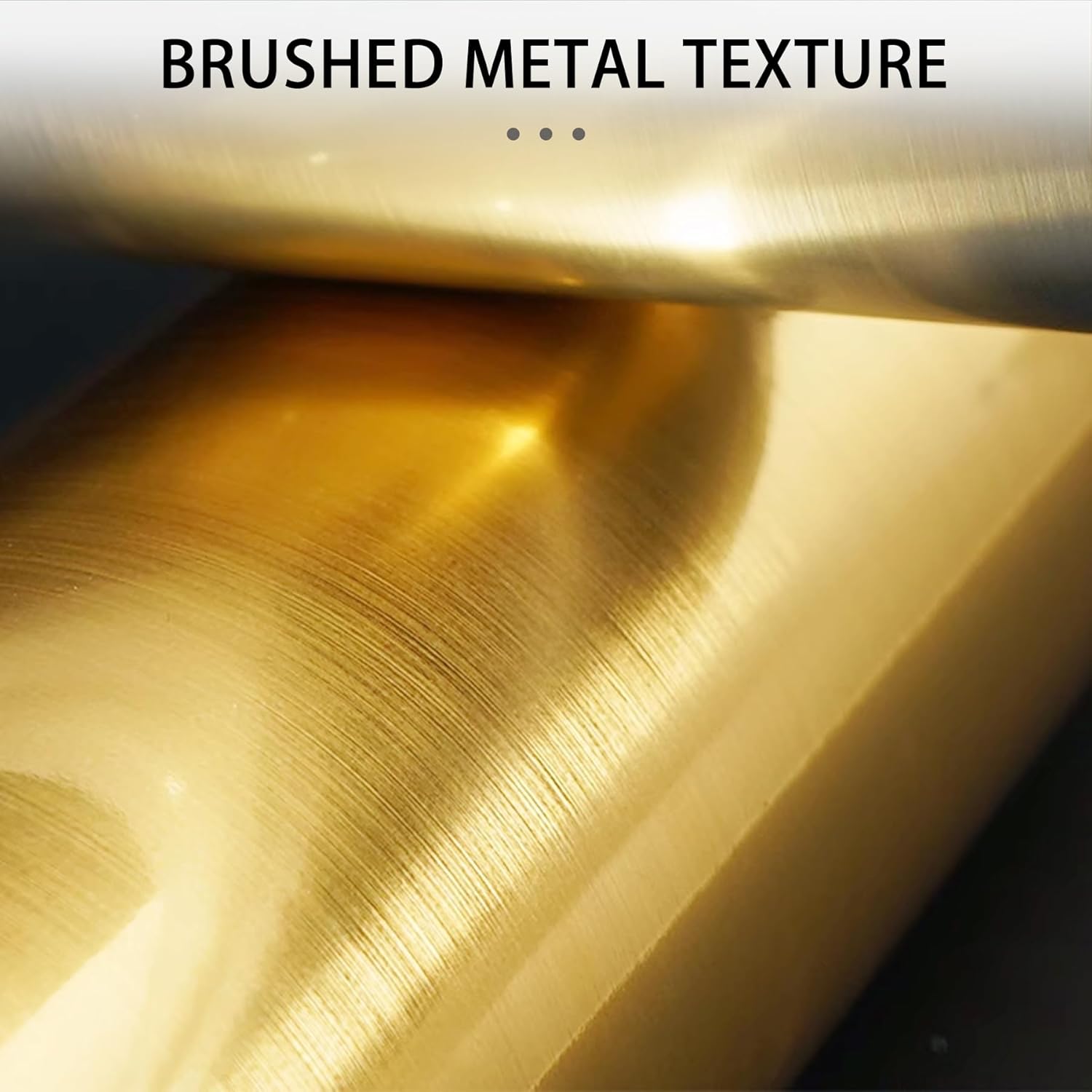 Peel and Stick Wallpaper Border / 3.9 x 394 / Brushed Gold