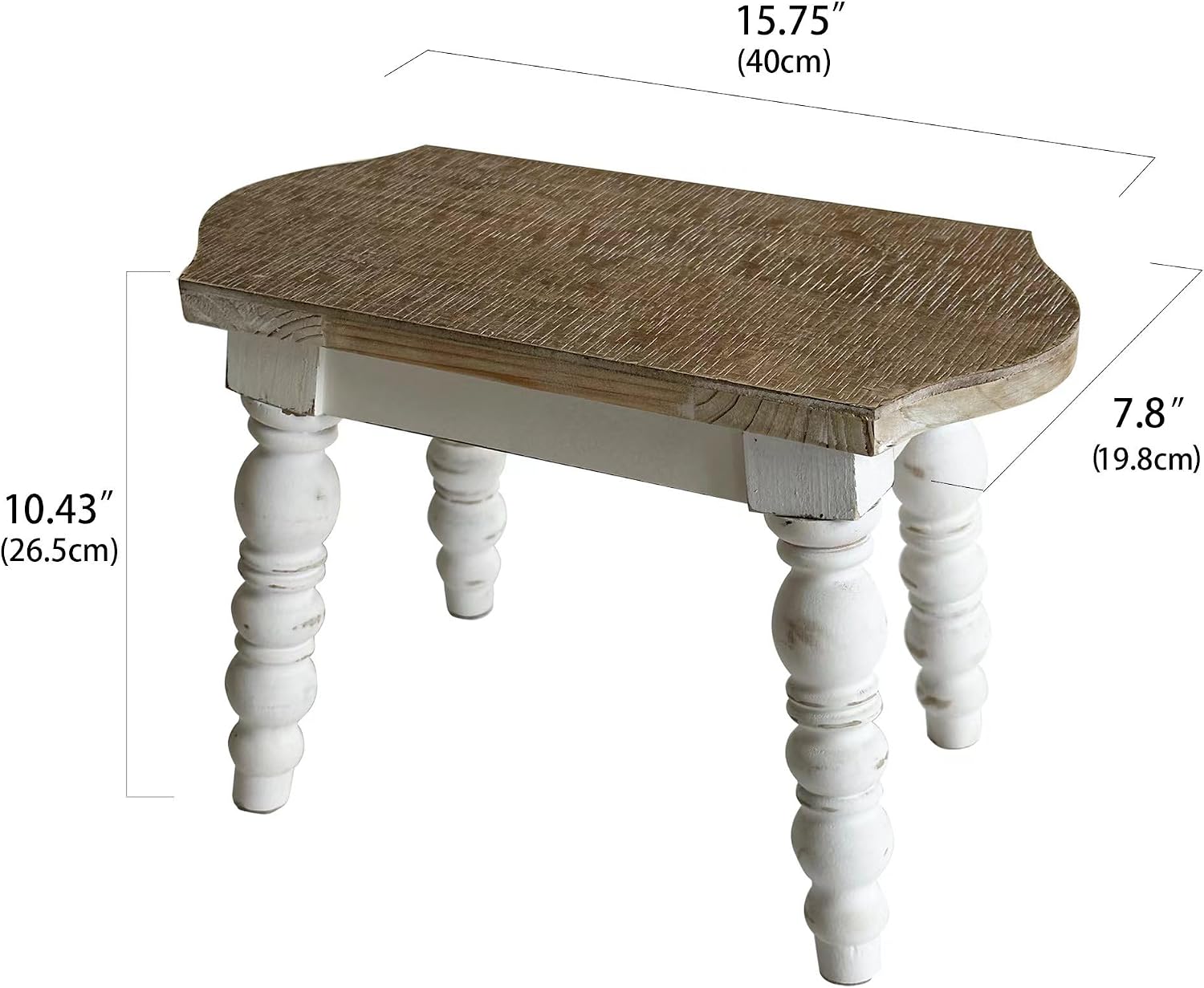 Bedside Step Plant Stand / White Wash