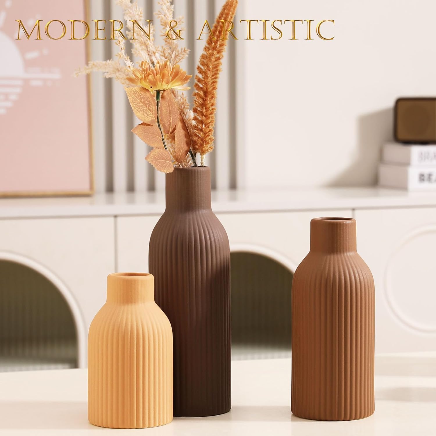Ceramic Vase / Handcrafted Ceramic Vases / Set C / Set of 3