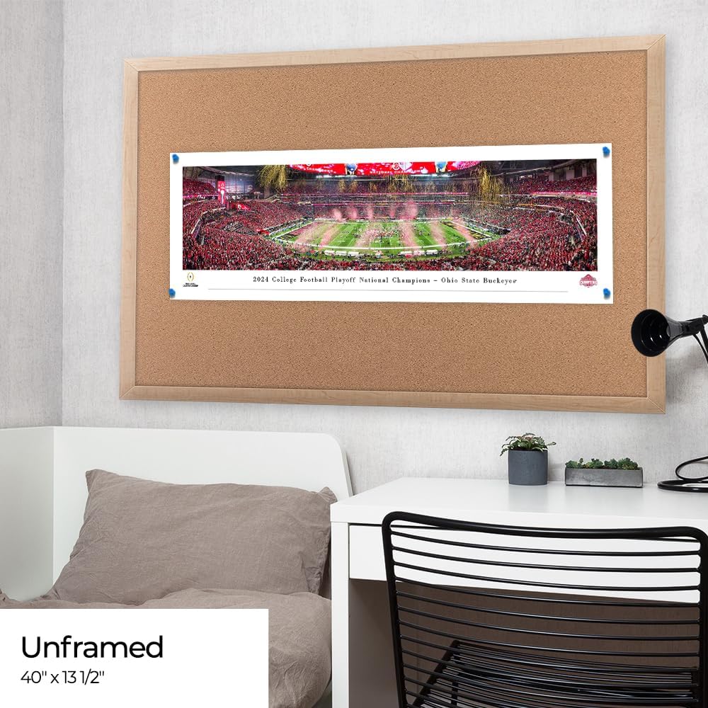 2024 CFP Champions / Unframed Poster / Unframed / 13.5"L x 40"W / 40 Inch